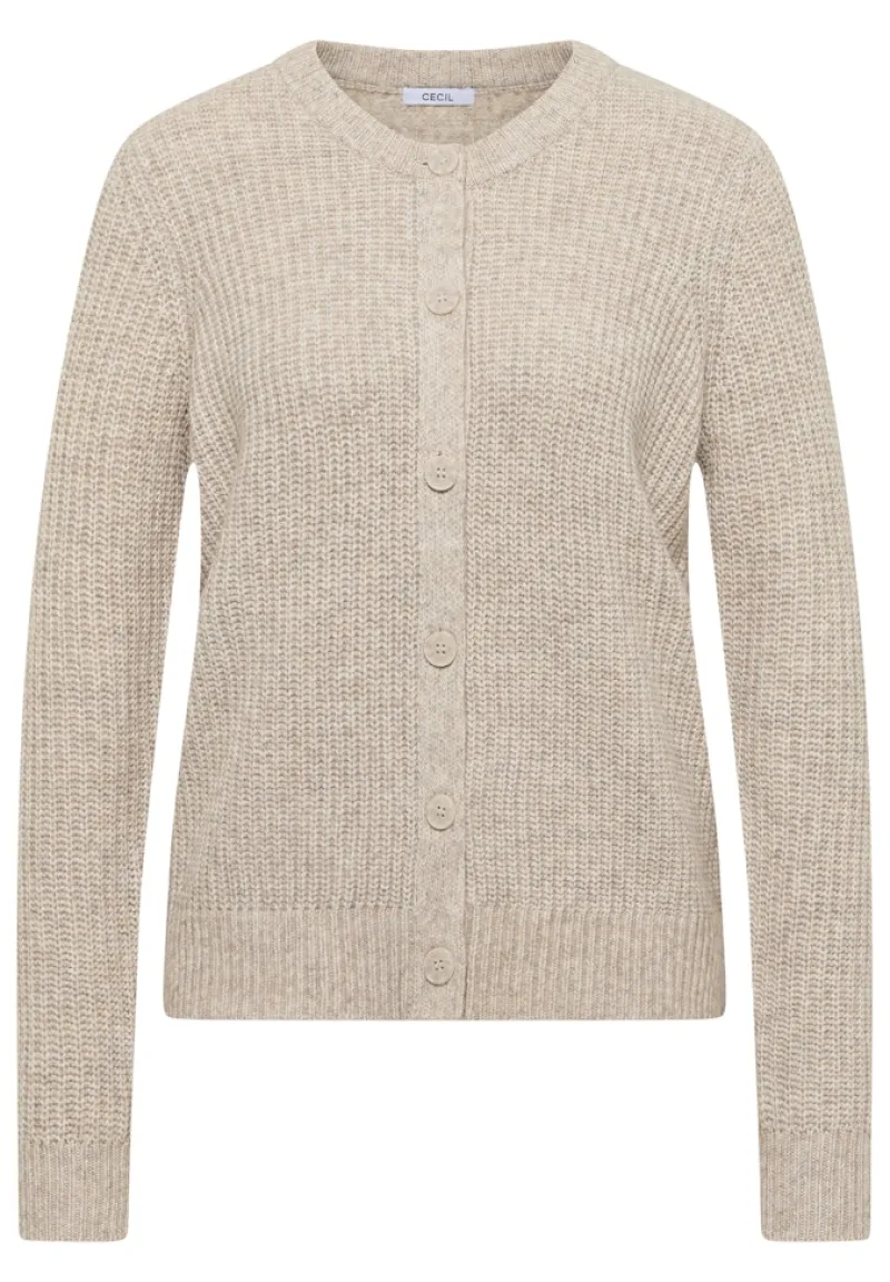 Cecil Pullover & Sweatshirts*Melange Cardigan toffee cream melange