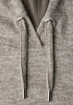 Street One Shirts*Melange Hoodie Shirt light terra mocha mel.