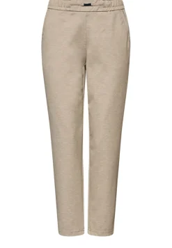 Street One Hosen*Melange Hose mit Detail sanded beige mel.