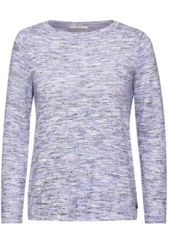 Cecil Shirts*Melange-Shirt mulit lilac melange