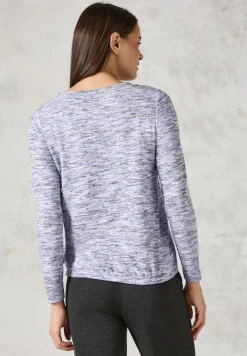 Cecil Shirts*Melange-Shirt mulit lilac melange