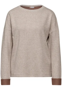 Street One Shirts*Melange-Shirt rich mocha mel.