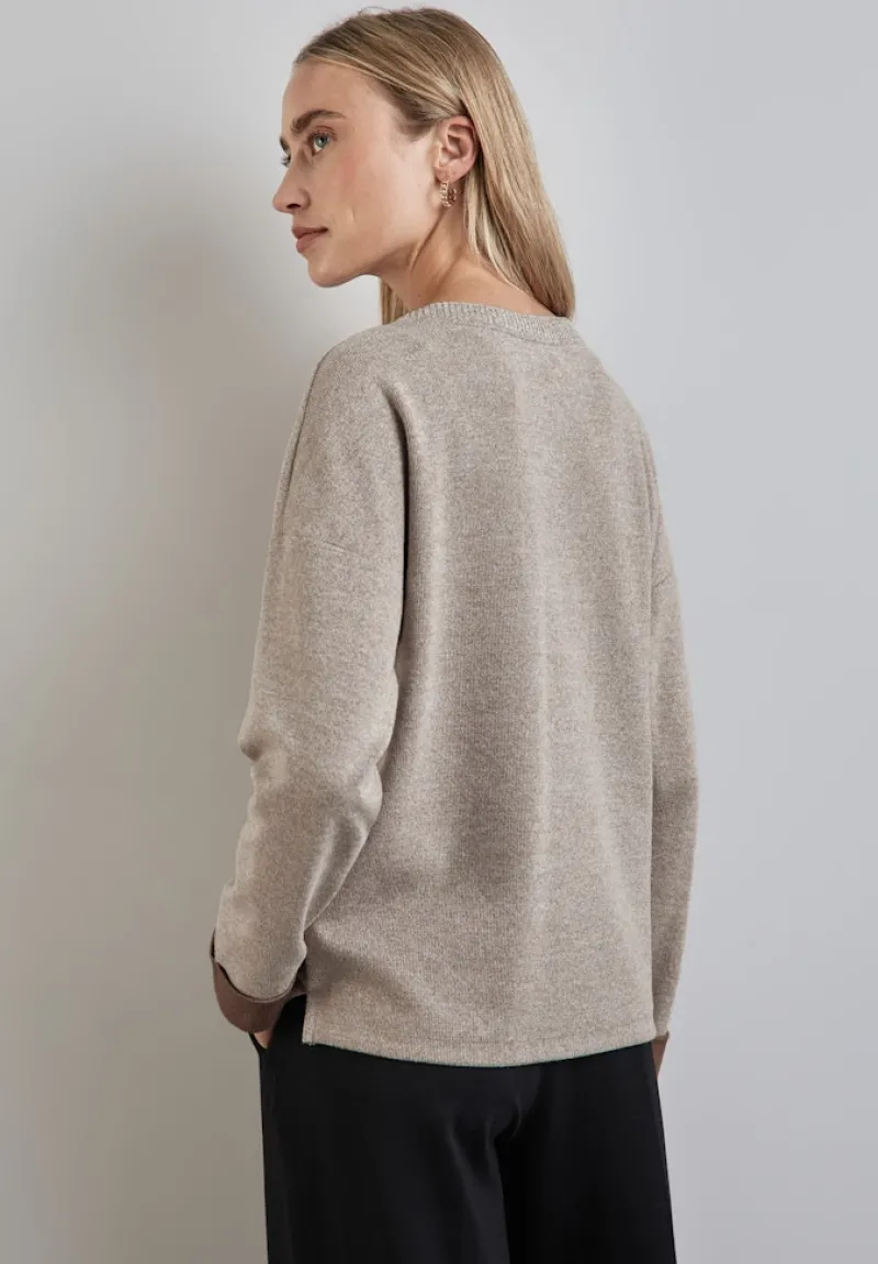 Street One Shirts*Melange-Shirt rich mocha mel.