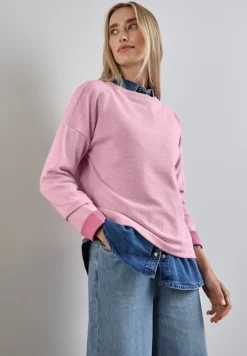 Street One Shirts*Melange-Shirt sunrise pink mel.