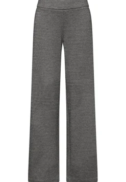 STREET ONE STUDIO Jeans*Melierte Wide Leg Hose Black