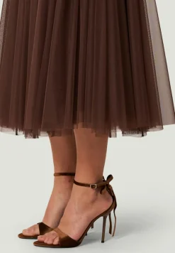 Zero Röcke*Meshrock mit Gummibund chicory coffee