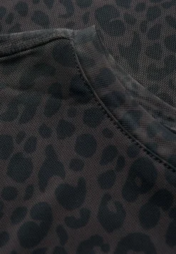 STREET ONE STUDIO Shirts*Mesh-Shirt mit Leo-Muster dark auburn brown