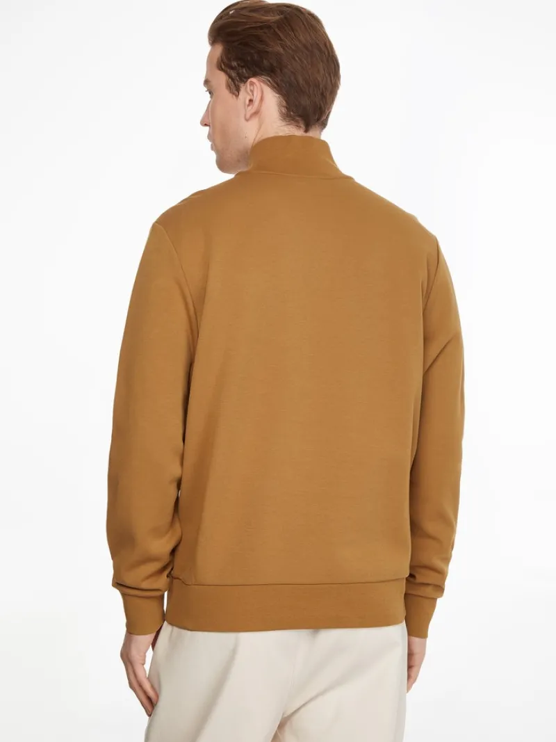 Calvin Klein Pullover & Sweatshirts*MICRO LOGO REPREVE Q-ZIP caramel