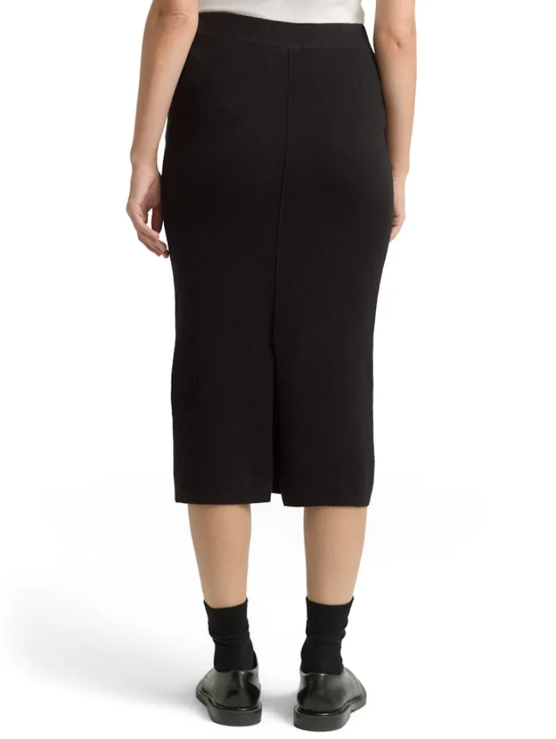 Tom Tailor Röcke*Midi-Rock mit Schlitz deep black