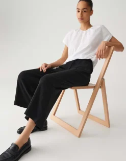 Opus Hosen*Mileni crinkle Black