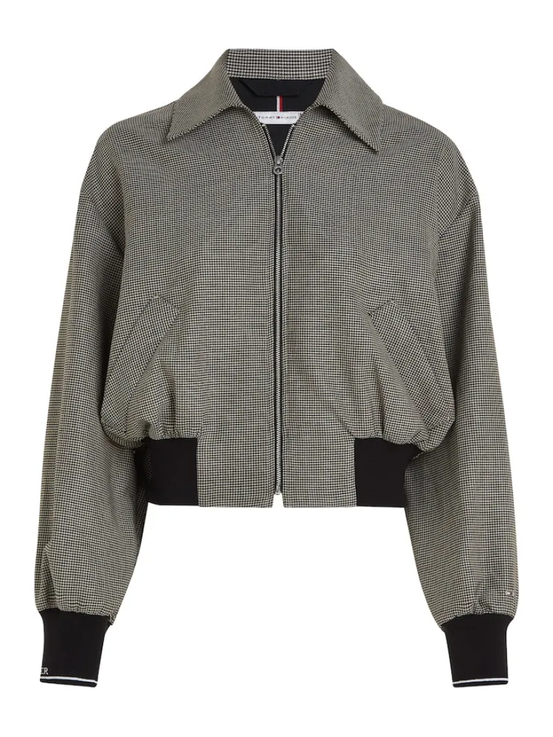 Tommy Hilfiger Jacken*MINI CHECK BOMBER JACKET white check