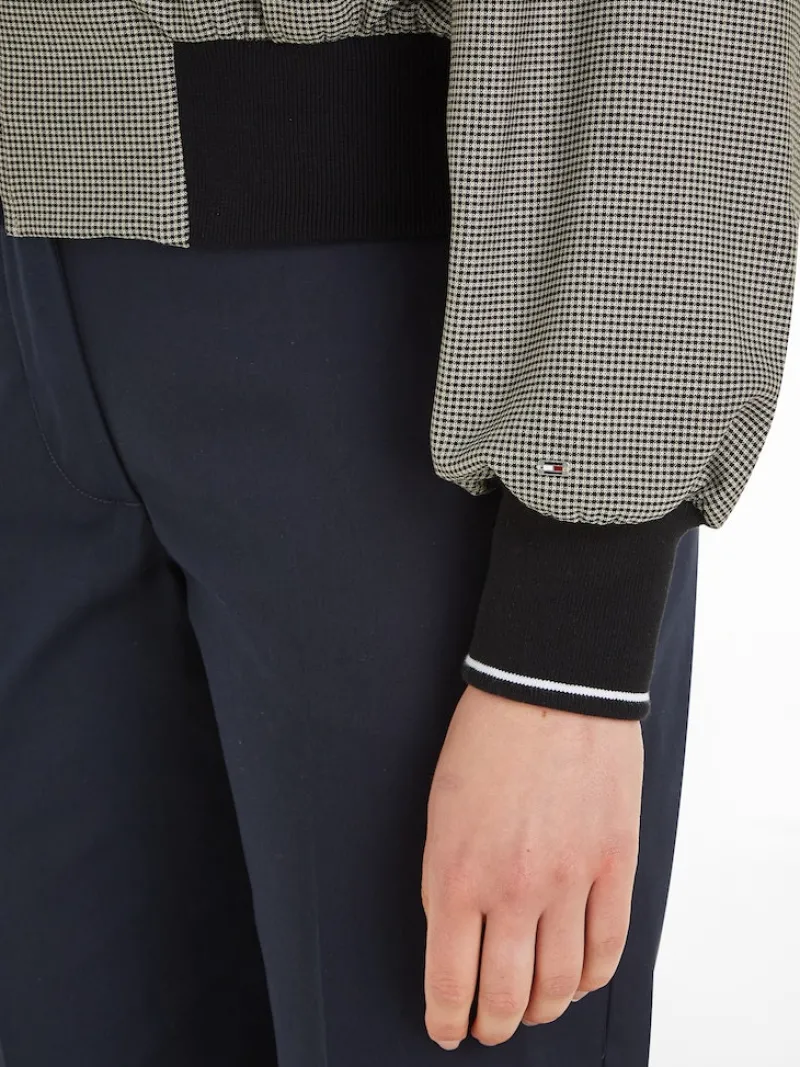 Tommy Hilfiger Jacken*MINI CHECK BOMBER JACKET white check