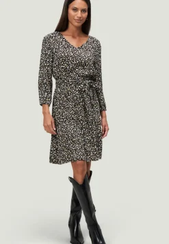 Zero Kleider*Minikleid mit Blumendruck blackcream