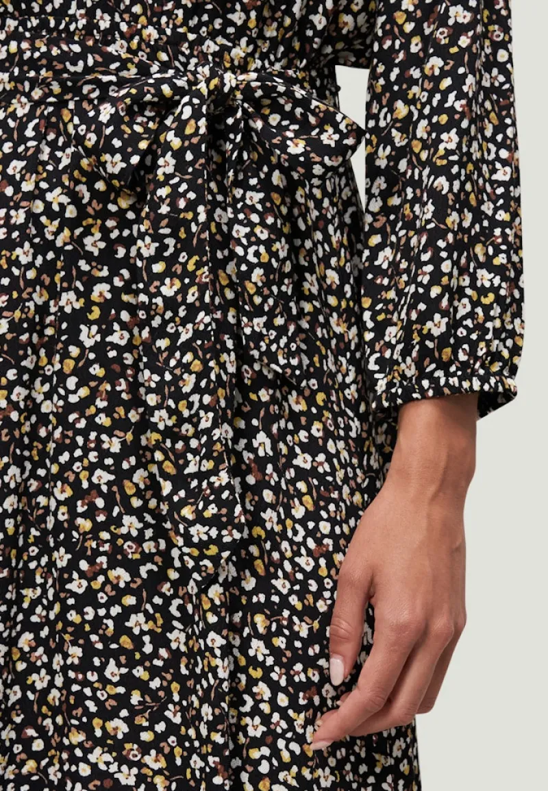 Zero Kleider*Minikleid mit Blumendruck blackcream