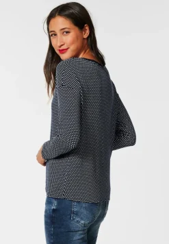 Street One Shirts*Minimalmuster Shirt deep blue