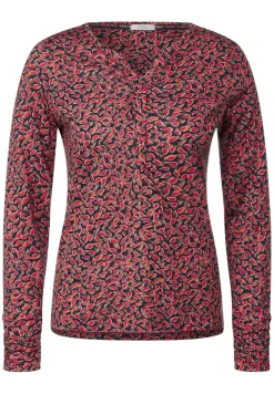 Cecil Shirts*Minimalprint Tunikashirt cosy coral