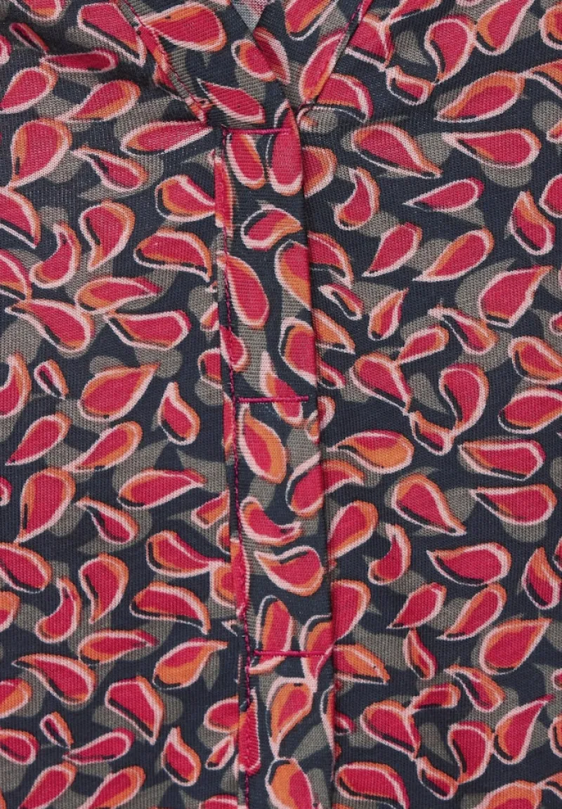 Cecil Shirts*Minimalprint Tunikashirt cosy coral