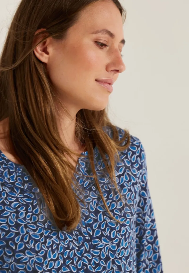 Cecil Shirts*Minimalprint Tunikashirt night sky blue