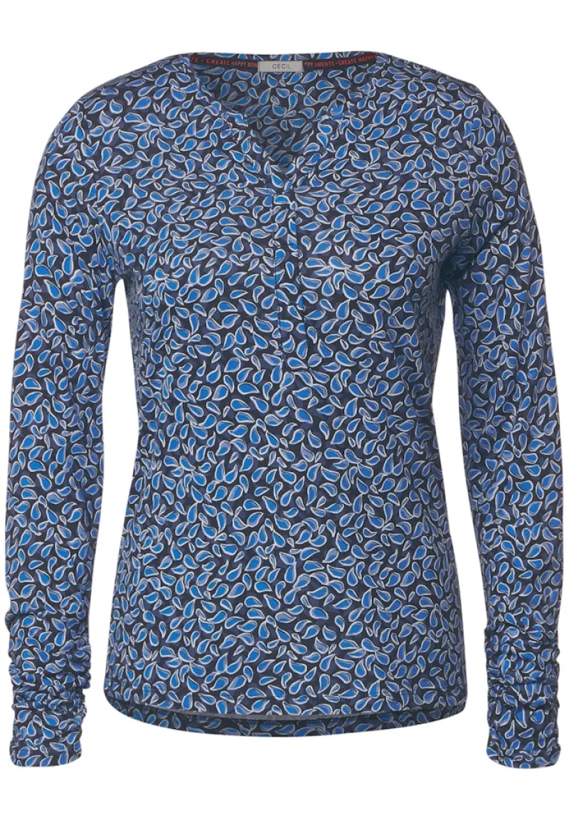 Cecil Shirts*Minimalprint Tunikashirt night sky blue