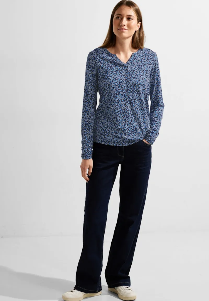 Cecil Shirts*Minimalprint Tunikashirt night sky blue