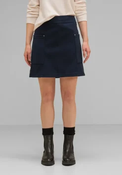 Street One Röcke*Minirock in Woll-Optik deep blue