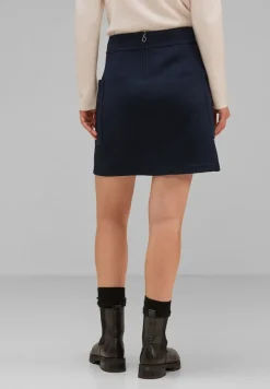 Street One Röcke*Minirock in Woll-Optik deep blue