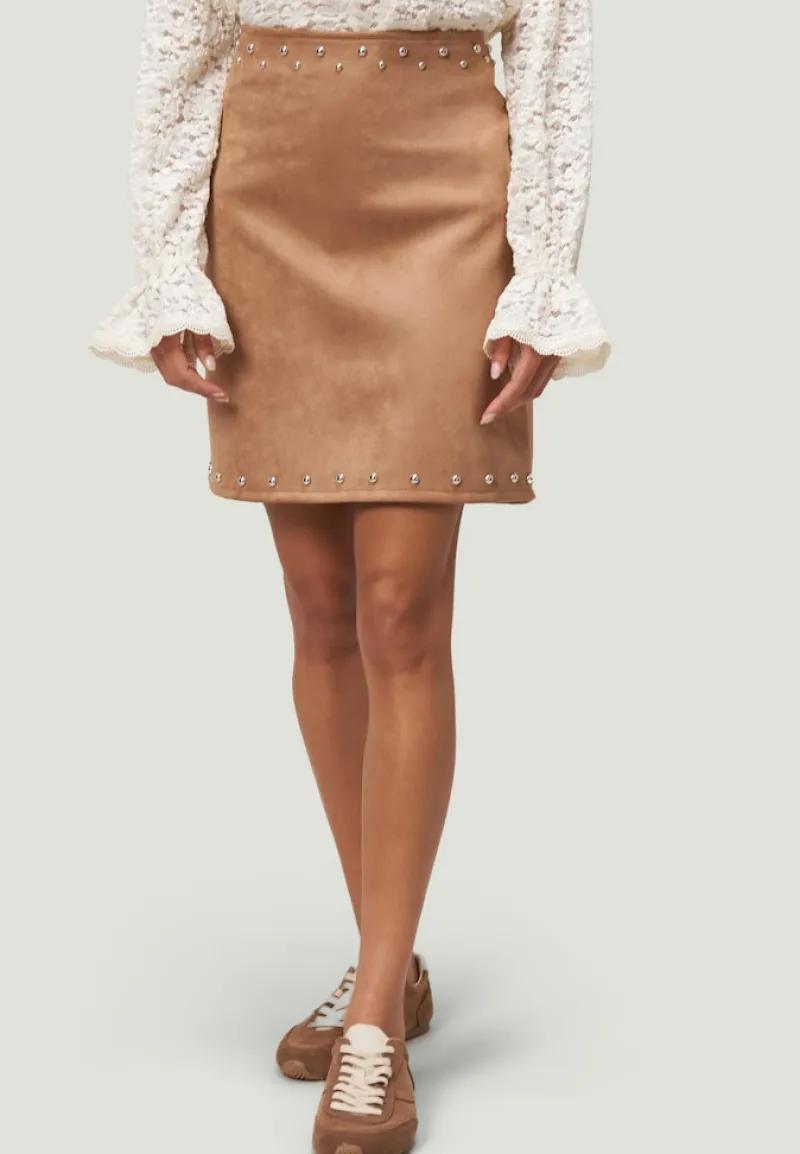 Zero Röcke*Minirock Lederoptik cinnamon swirl