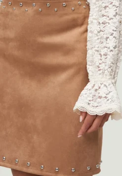 Zero Röcke*Minirock Lederoptik cinnamon swirl