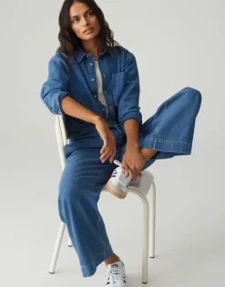 Opus Jeans*Miva palazzo french mid coastal blue