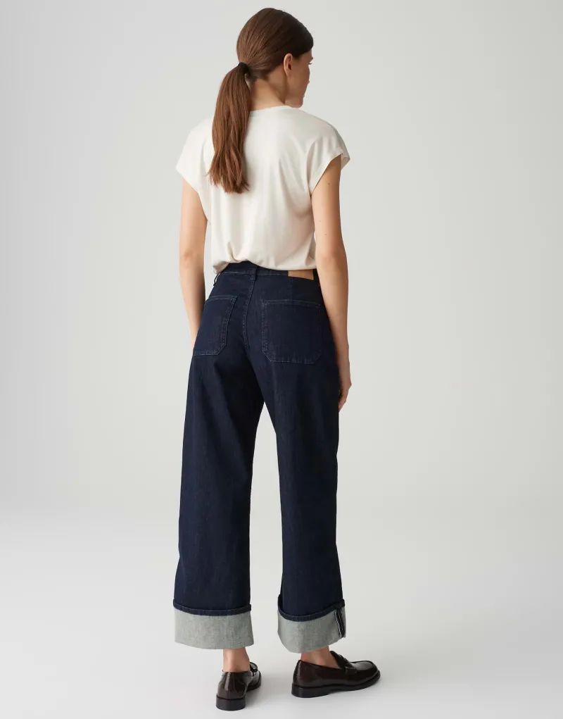 Opus Jeans*Miva turn up rinsed blue