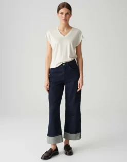 Opus Jeans*Miva turn up rinsed blue