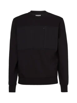 Calvin Klein Pullover & Sweatshirts*MIX MEDIA REPREVE SWEATSHIRT ck black