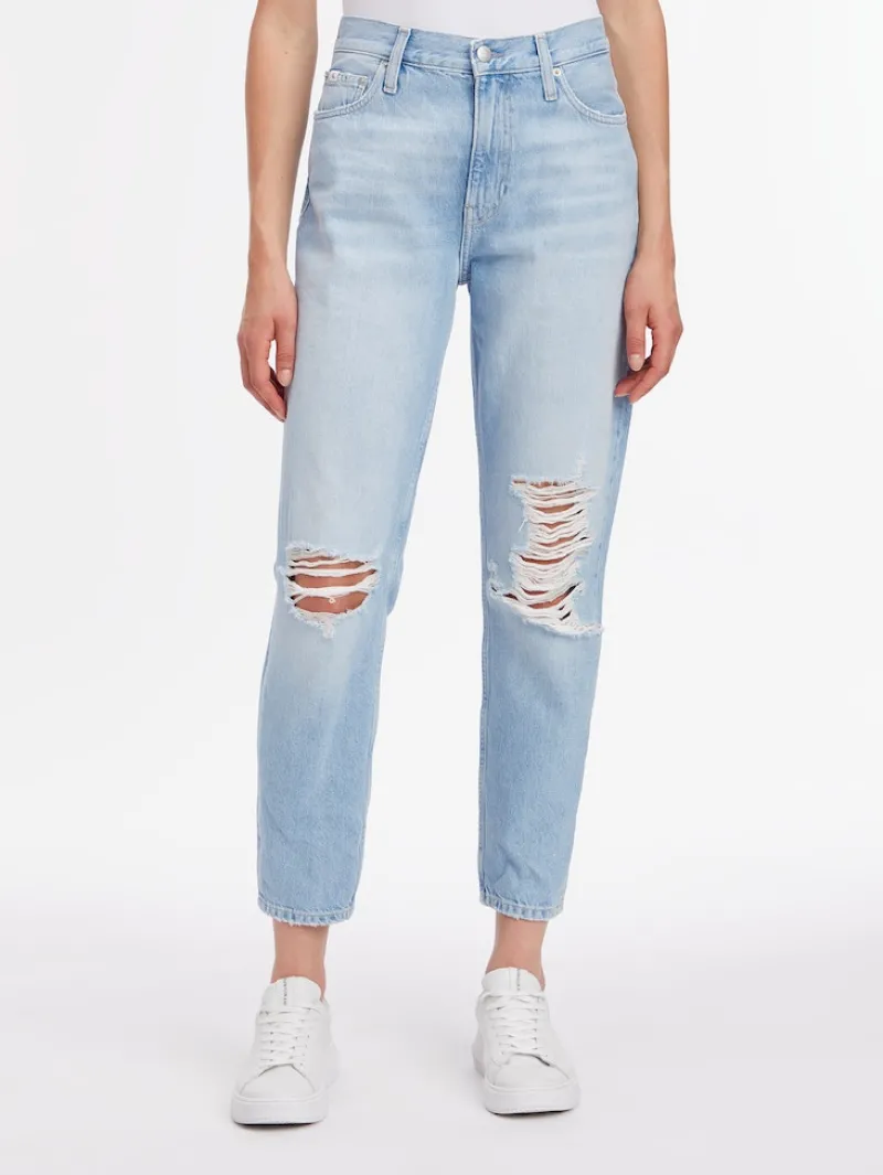 Calvin Klein Jeans Jeans*MOM JEAN ANKLE denim light