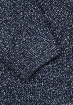 Street One Men Pullover & Sweatshirts|Big Boys*Mouliné Strickpullover deep navy blue melange