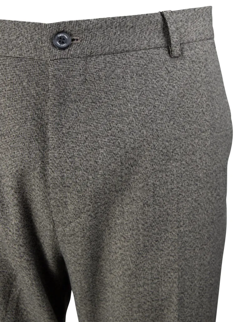 Calvin Klein Hosen*MOULINE TWILL GRID TAPERED PANTS Grau