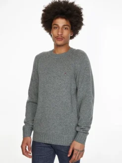 Tommy Hilfiger Pullover & Sweatshirts*MULTI HTR LAMBSWOOL C NECK medium grey heather