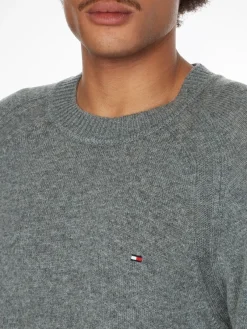 Tommy Hilfiger Pullover & Sweatshirts*MULTI HTR LAMBSWOOL C NECK medium grey heather