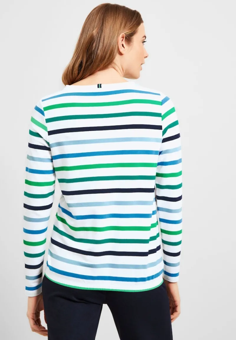 Cecil Pullover & Sweatshirts*Multicolor Streifen Shirt vanilla white
