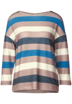 Street One Shirts*Multicolour Streifen Shirt Lapis Blue