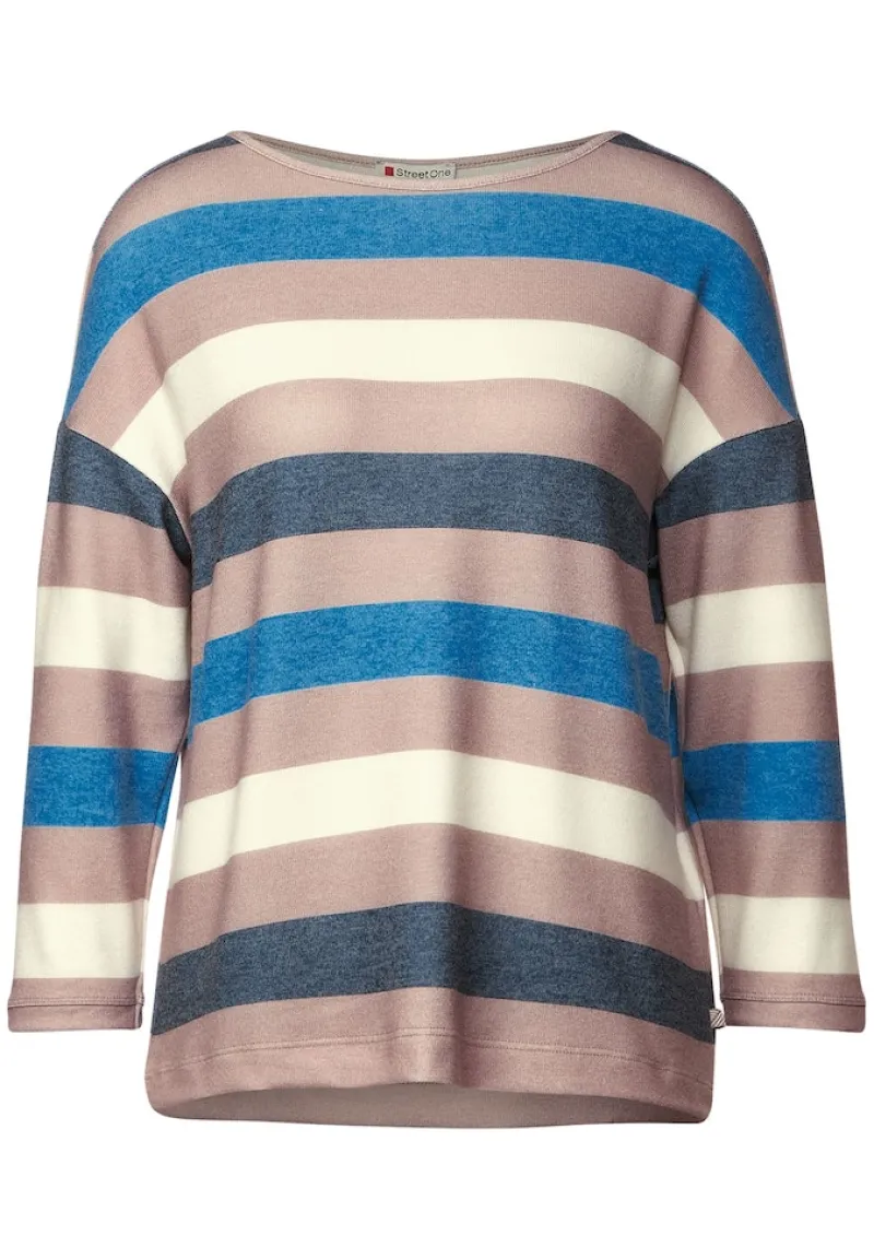 Street One Shirts*Multicolour Streifen Shirt Lapis Blue