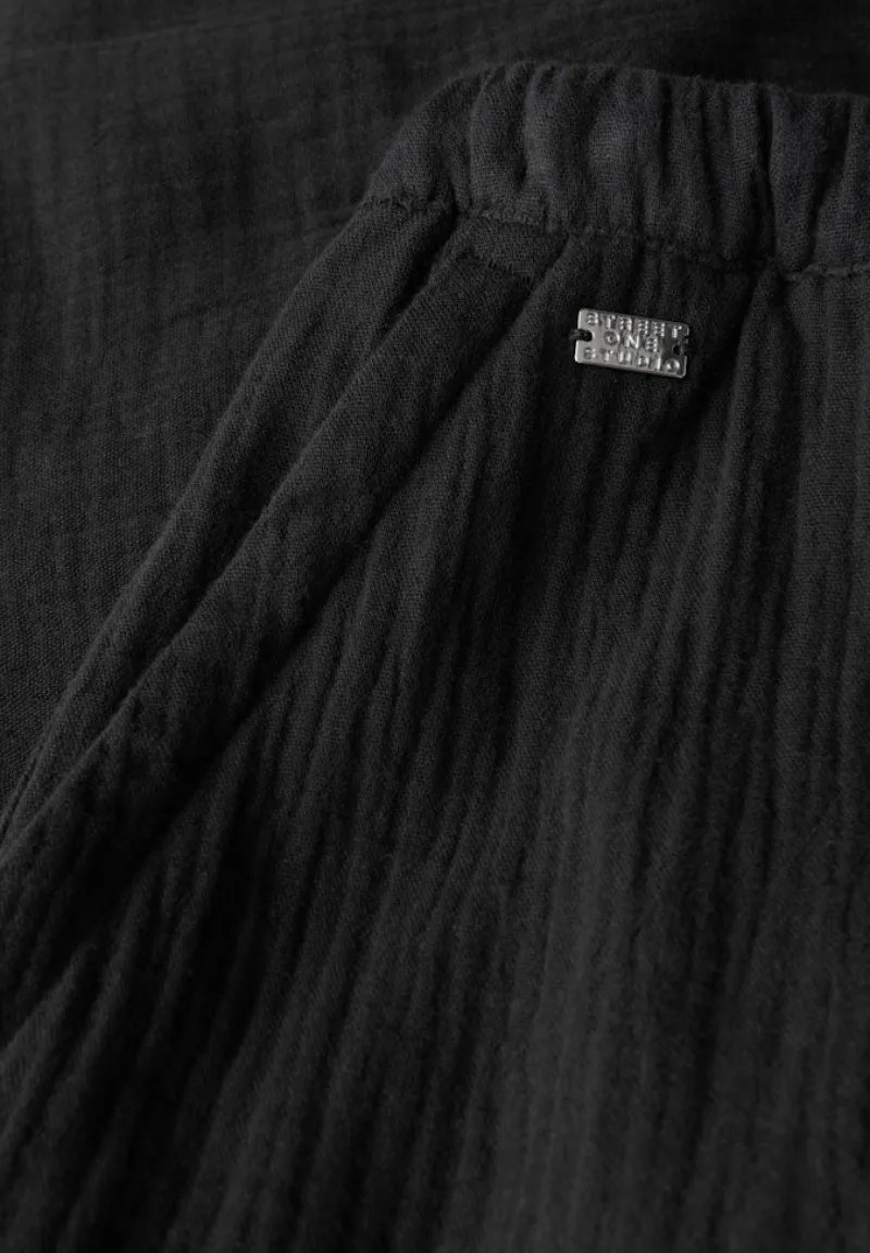 STREET ONE STUDIO Shorts*Musselin Shorts Black