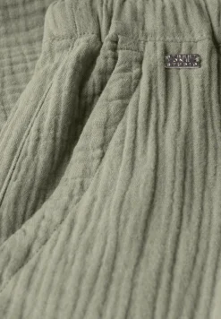 STREET ONE STUDIO Shorts*Musselin Shorts pale mud green