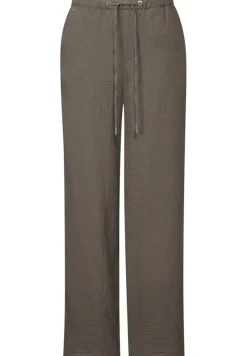 STREET ONE STUDIO Hosen*Musselin Wide Leg Hose acron brown
