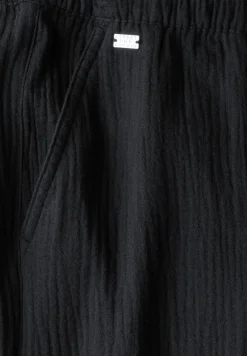 STREET ONE STUDIO Hosen*Musselin Wide Leg Hose Black