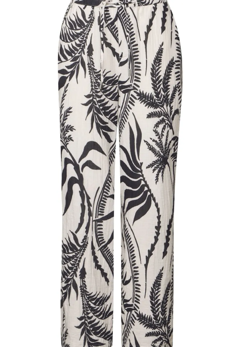 STREET ONE STUDIO Hosen*Musselin Wide Leg Hose light sunstone beige