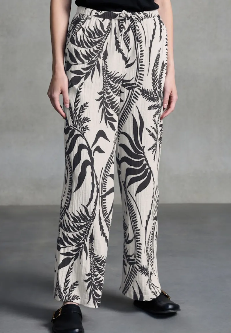 STREET ONE STUDIO Hosen*Musselin Wide Leg Hose light sunstone beige