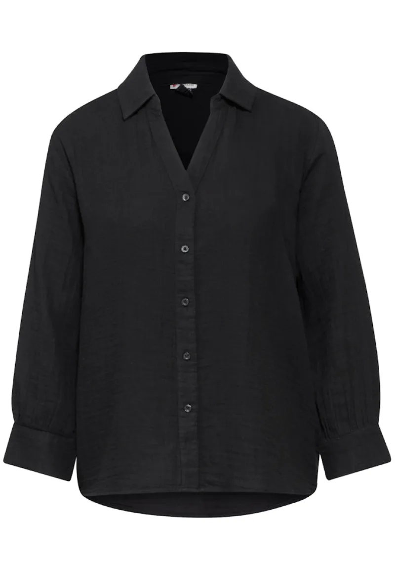 Street One Blusen*Musselin-Bluse Black