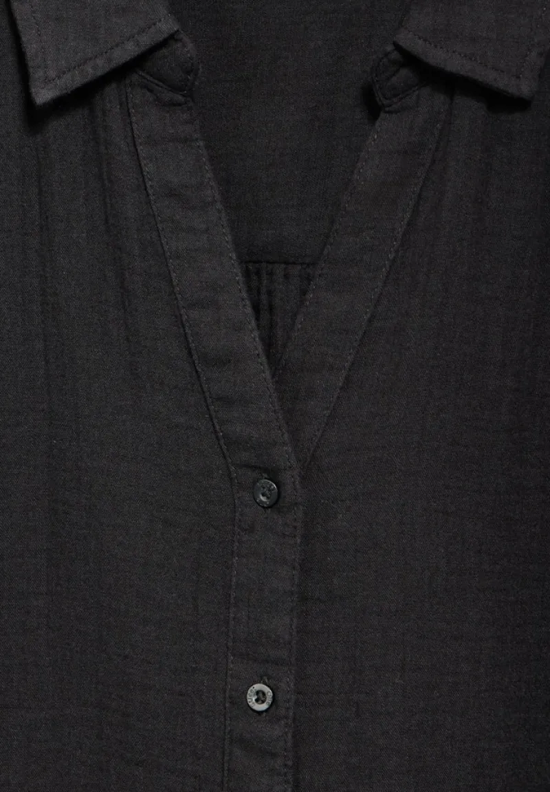 Street One Blusen*Musselin-Bluse Black