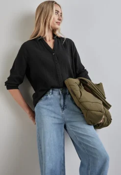 Street One Blusen*Musselin-Bluse Black