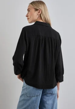 Street One Blusen*Musselin-Bluse Black